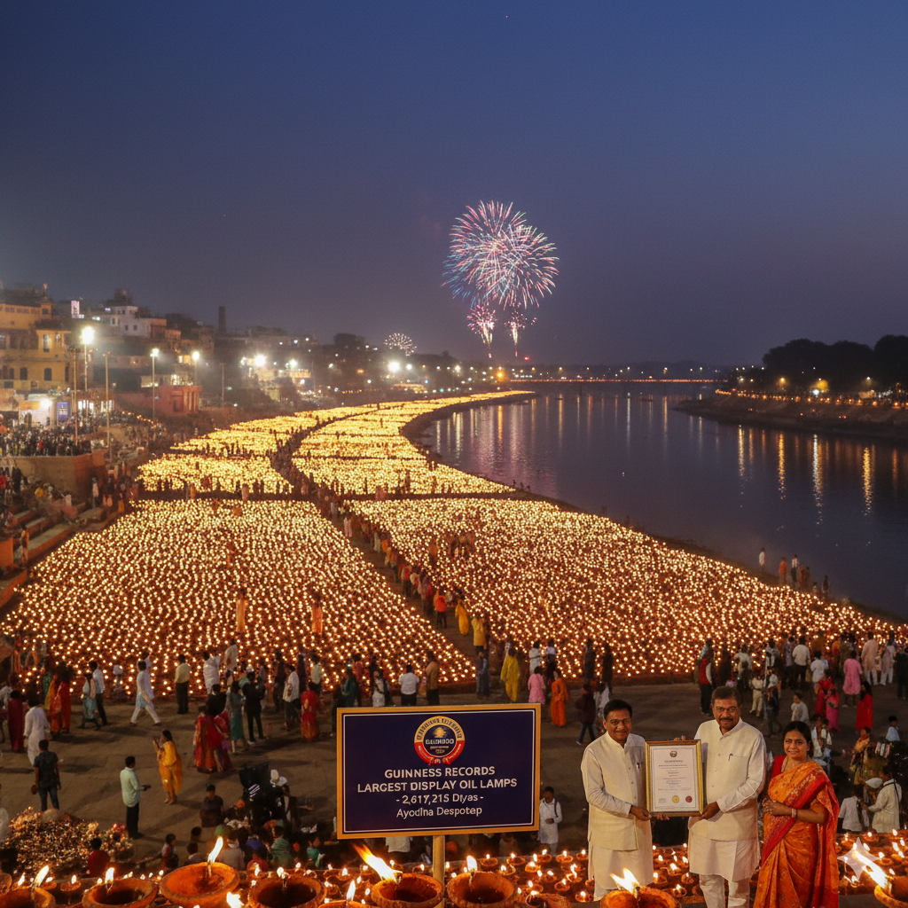 Largest Display of Oil Lamps
